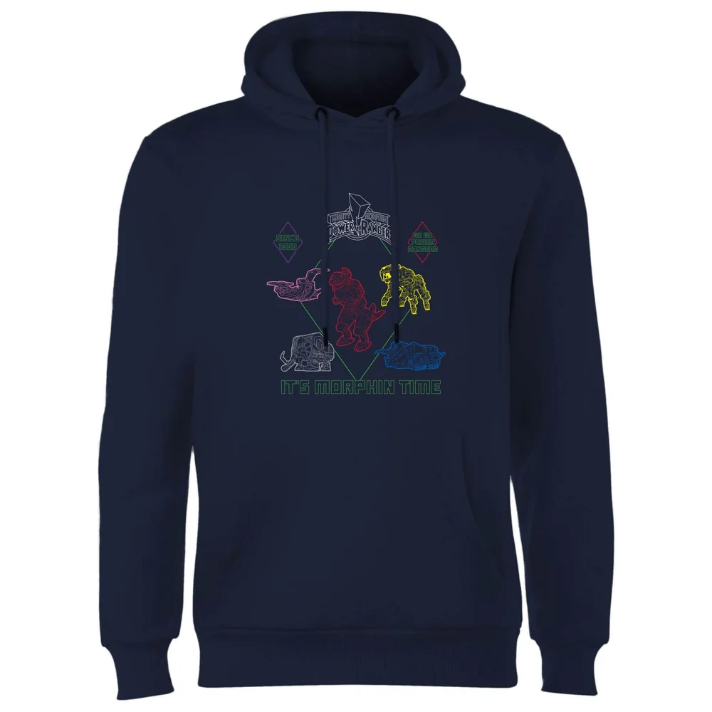 Power Rangers Dinozords Bluprint Hoodie - Navy - S Image 1