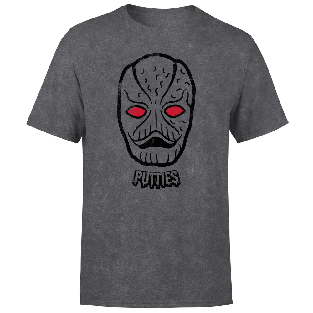 Power Rangers Putty Face Men's T-Shirt - Black Acid Wash - S Image 1
