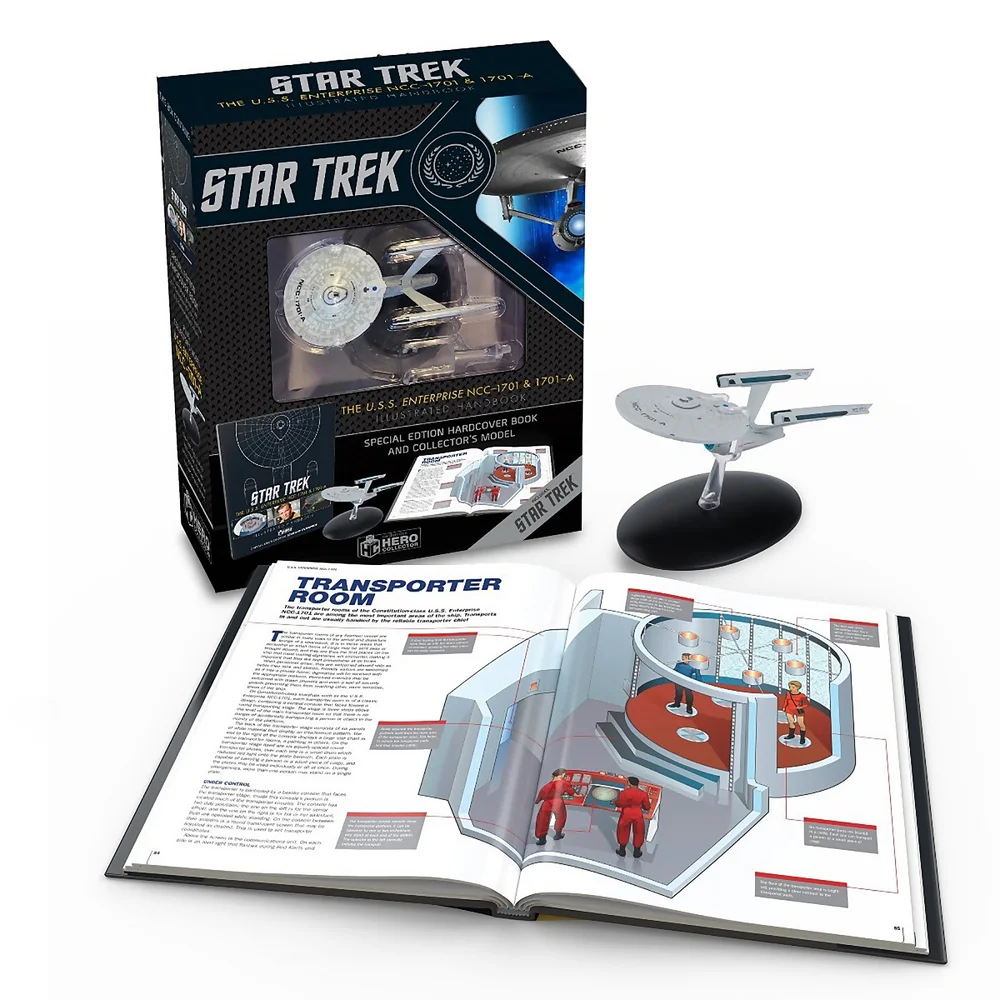 Eaglemoss Star Trek: The U.S.S. Enterprise NCC-1701 Illustrated Handbooks Plus Collectible Hardcover Image 1