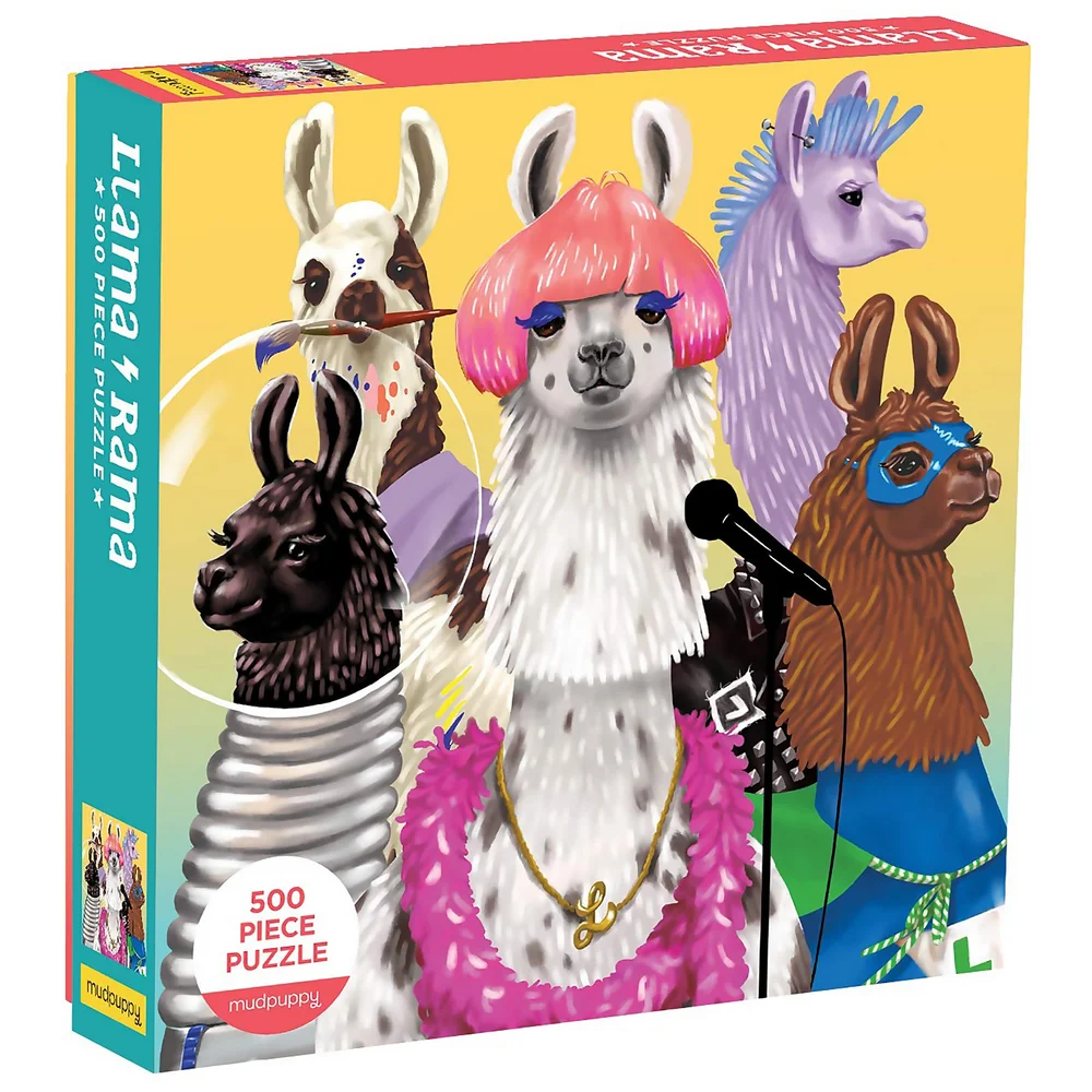 Llama Rama Family Jigsaw Puzzle (500 Pieces) Image 1