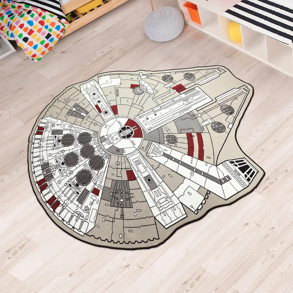 Star Wars Millennium Falcon Rug - 59 Inch x 79 Inch Image 1