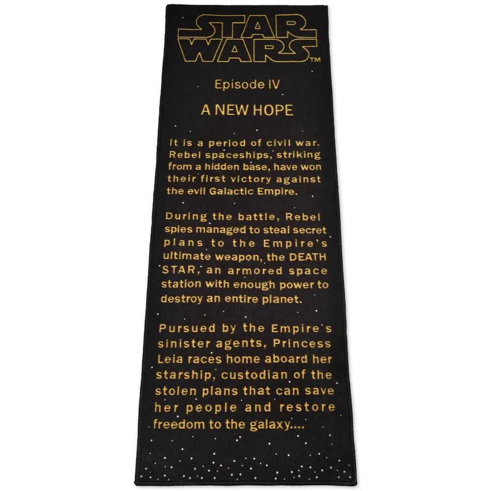 Exclusive Star Wars Title Crawler Rug Image 1
