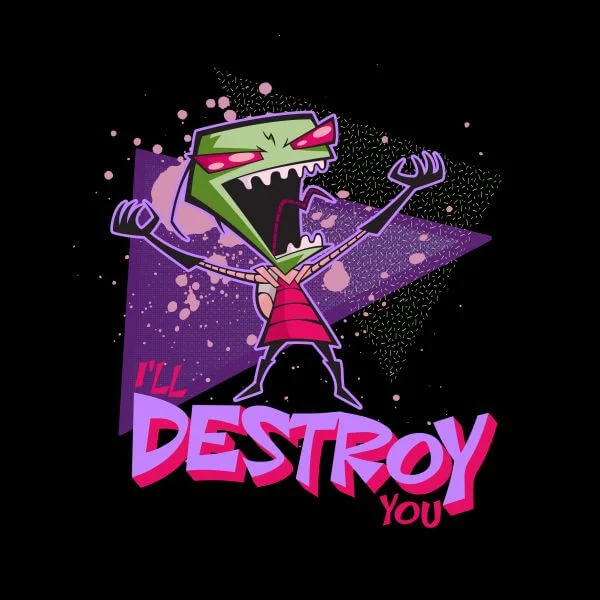 Invader Zim I'll DESTROY You Women's T-Shirt - Black