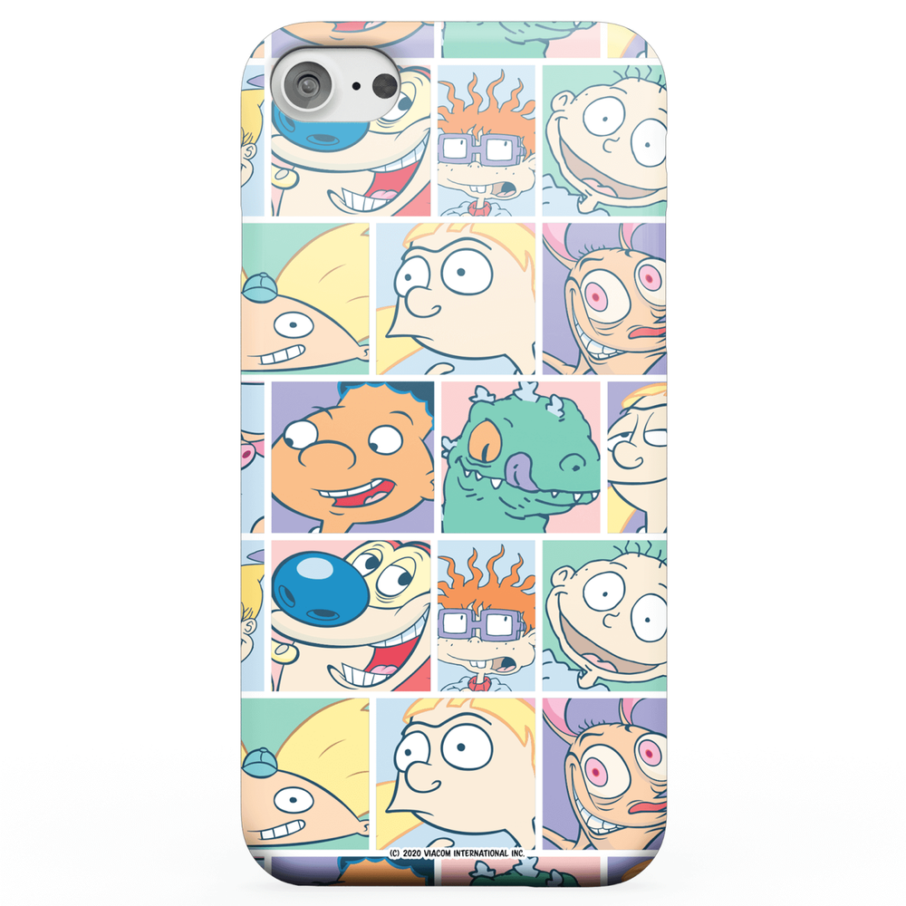 Nickelodeon Cartoon Grid Phone Case for iPhone and Android - iPhone 5/5s - Snap Case - Matte Image 1