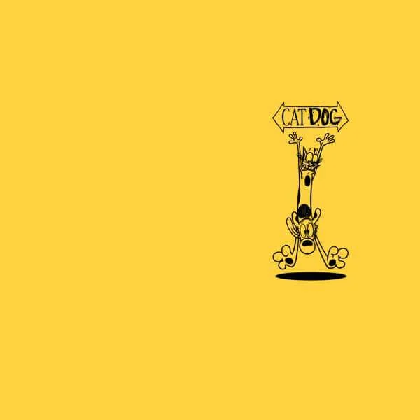 CatDog Pocket Square Unisex T-Shirt - Yellow