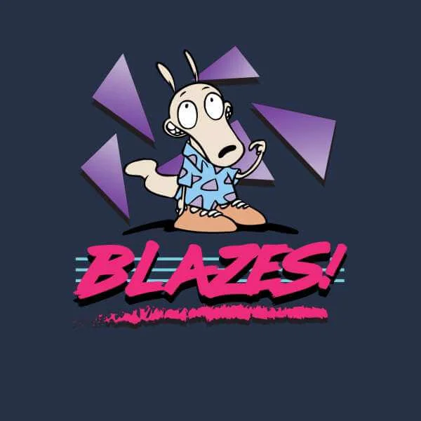 Rocko's Modern Life Rocko Blazes! Men's T-Shirt - Navy
