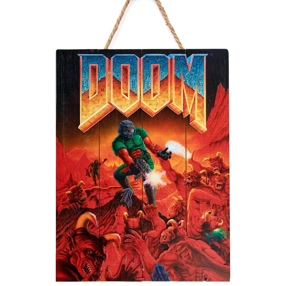 Doctor Collector DOOM Classic Wood Art - Limited Edition Image 1