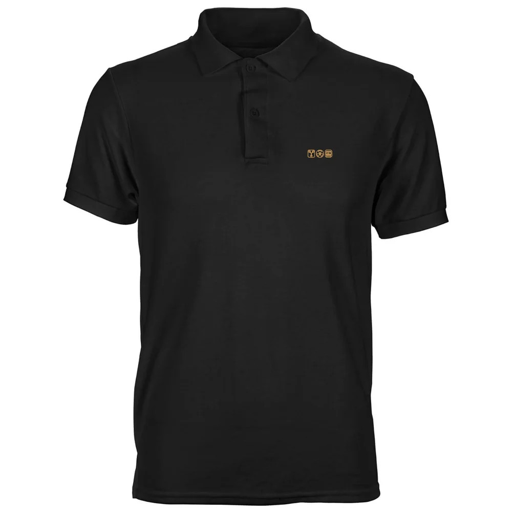 Back To The Future Icons Unisex Polo - Black - S Image 1