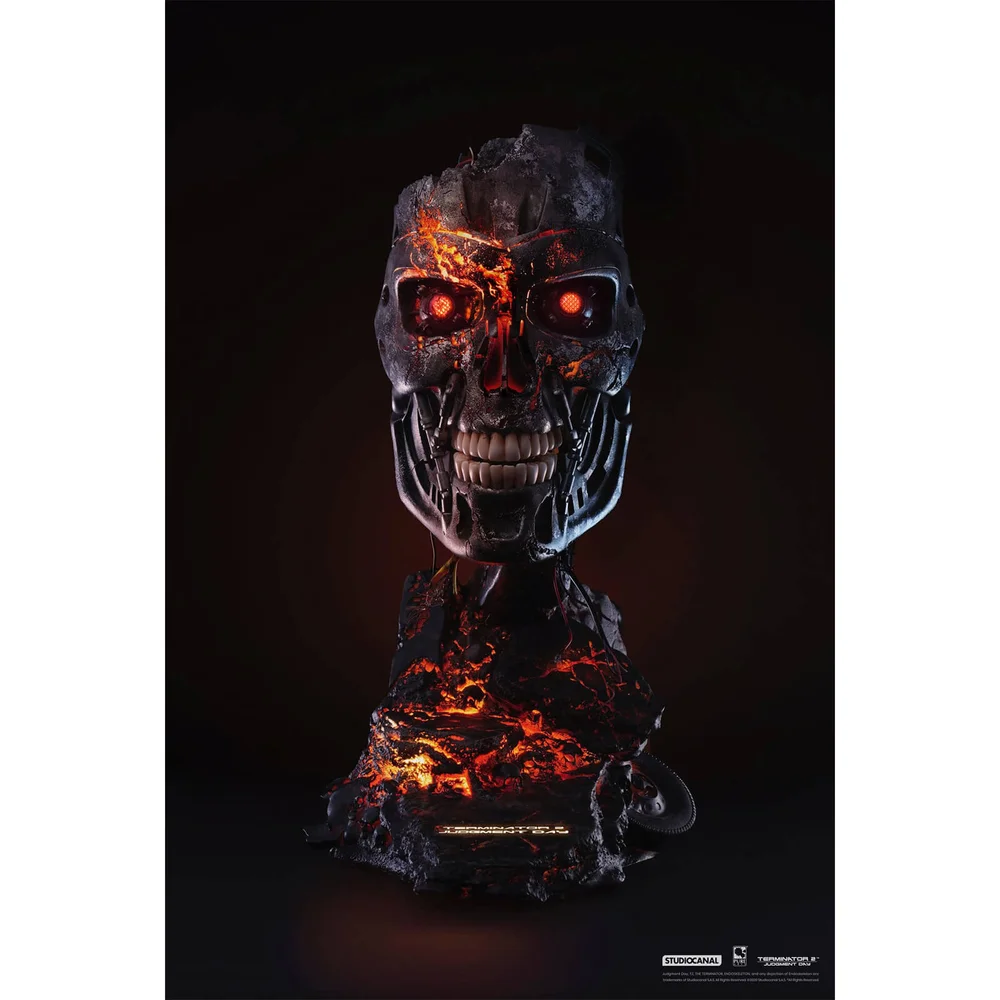 PureArts Terminator T-800 Battle Damaged 1:1 Scale Art Mask - Limited to 2029 Pieces Worldwide Image 1
