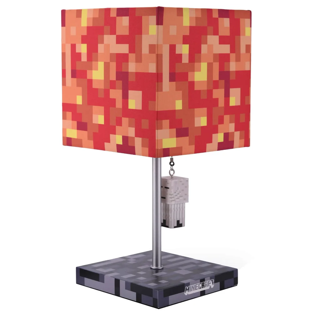 Minecraft Ghast And Lava Block 3D Puller Desk Lamp 14 Inch Image 1