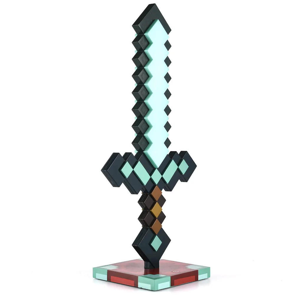 Minecraft 3D Diamond Sword Desk Lamp Image 1