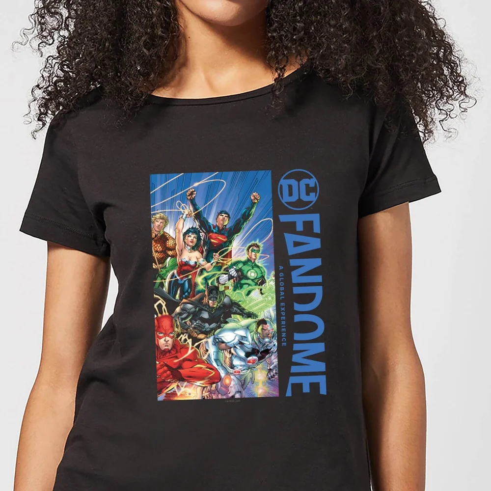 DC Fandome Justice League Women's T-Shirt - Black - XS Image 1