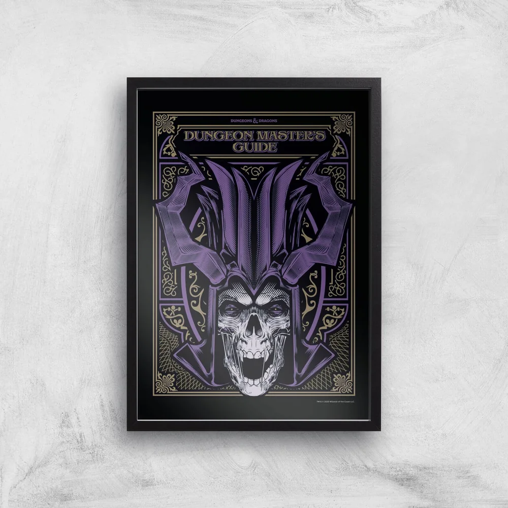 Dungeons & Dragons Dungeon Master Giclee Art Print - A4 - Black Frame Image 1