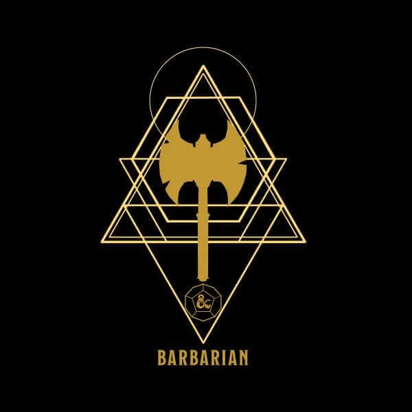 Dungeons & Dragons Barbarian Men's T-Shirt - Black