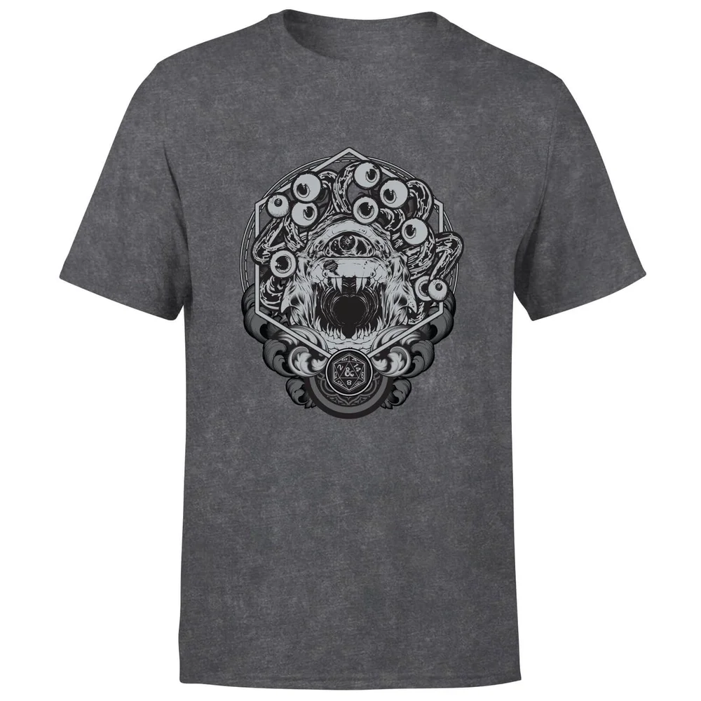 Dungeons & Dragons Beholder Unisex T-Shirt - Black Acid Wash - S Image 1