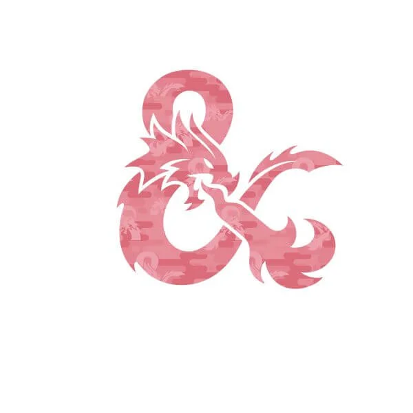 Dungeons & Dragons Ampersand Pink Women's T-Shirt - White