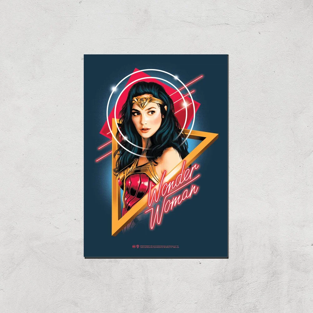 Wonder Woman Welcome To The 80s Giclee Art Print - A4 - Print Only Image 1