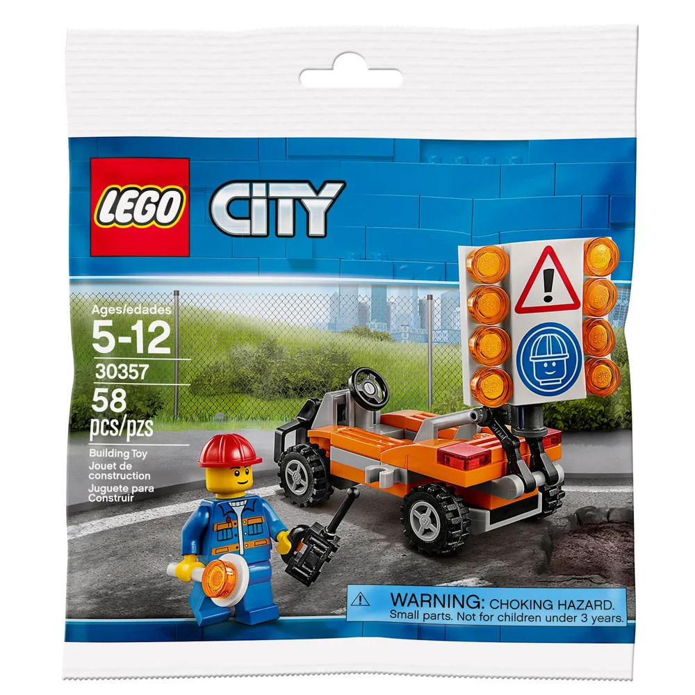 LEGO City: Road Worker Mini Figure (30357) Image 1