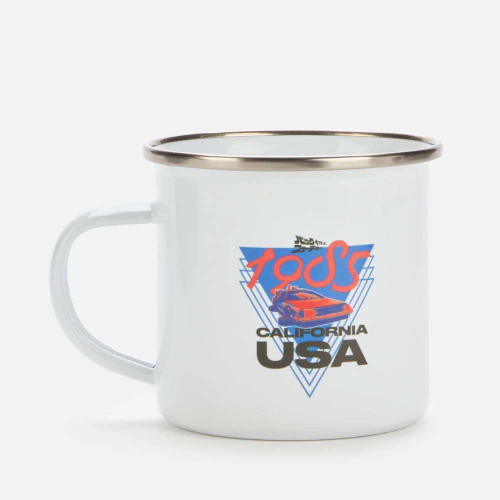Back to the future Enamel Mug - White Image 1