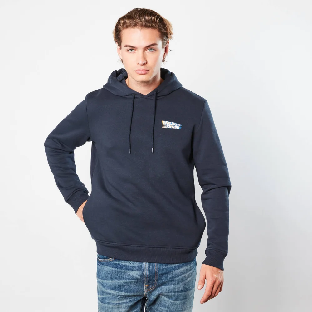 Back to the Future CarStripes Hoodie - Navy - M Image 1