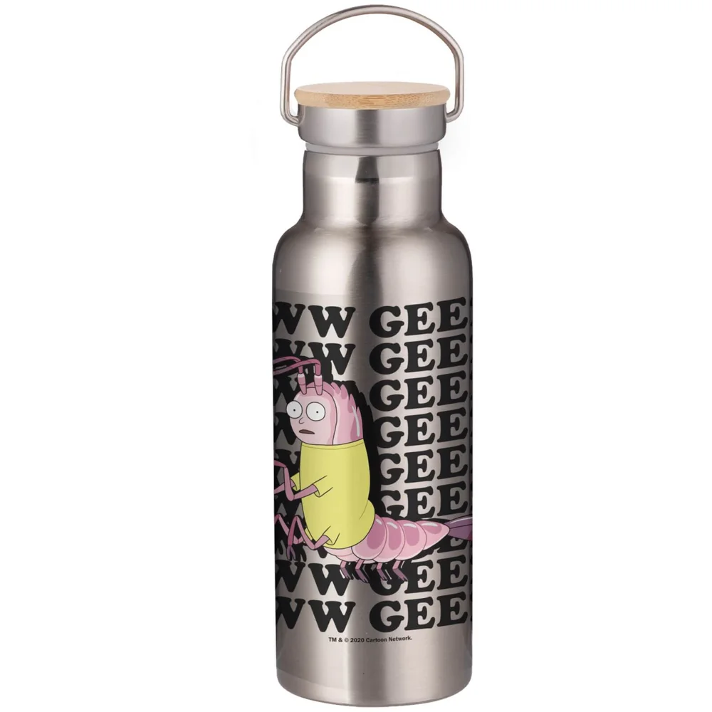 Rick & Morty Aww Geez Portable Insulated Water Bottle - Steel Image 1