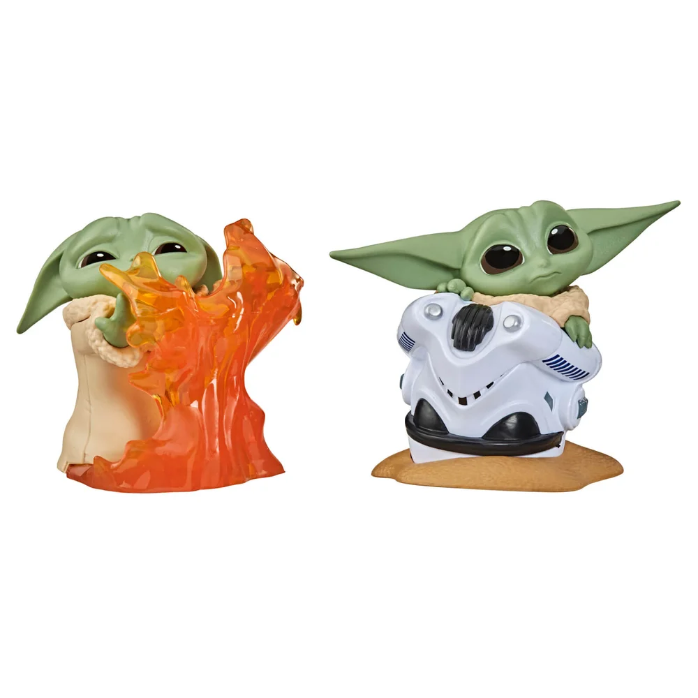 Hasbro Star Wars The Bounty Collection The Child Helmet Hiding Pose and Stopping Fire Pose 2 Pack Figures Image 1