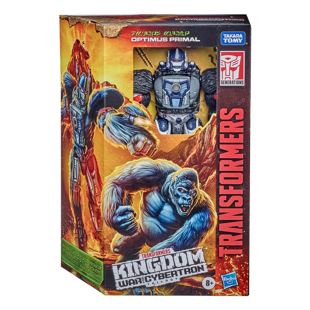 Hasbro Transformers Generations War for Cybertron: Kingdom Voyager WFC-K8 Optimus Primal Action Figure Image 1