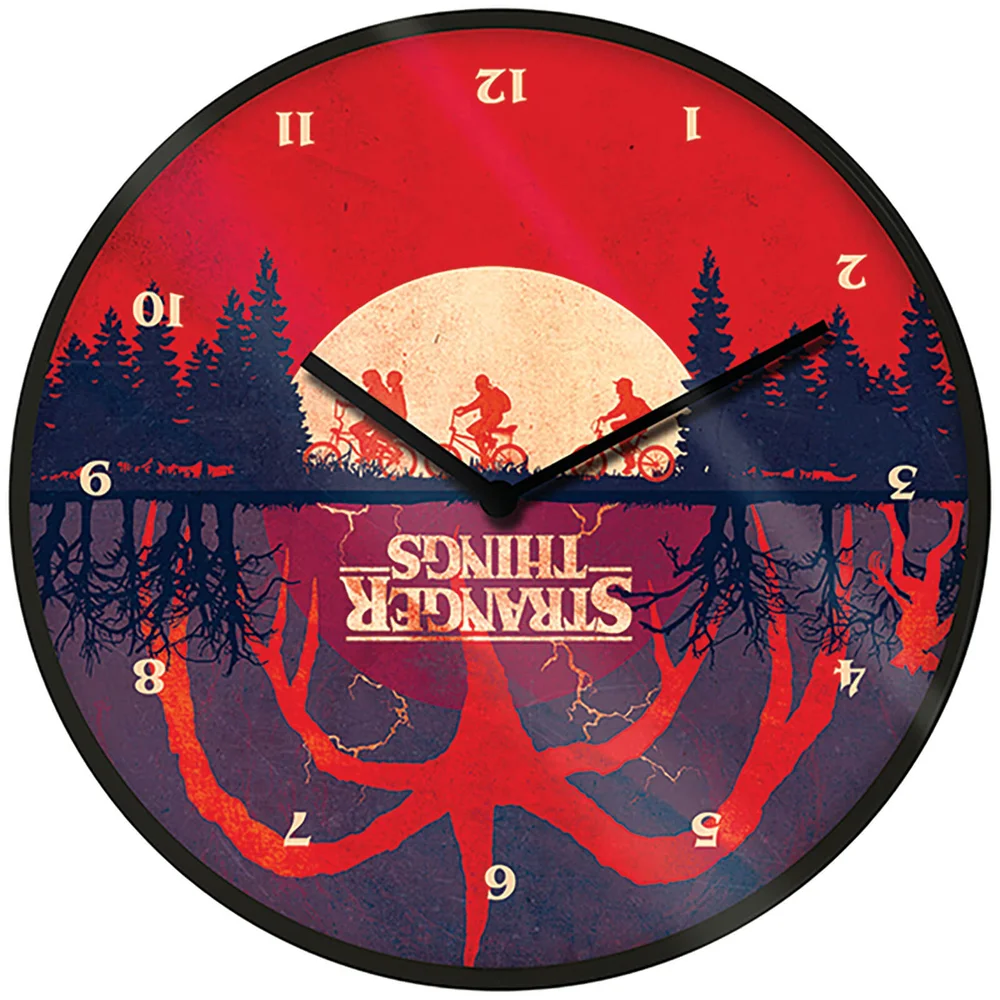 Stranger Things Upside Down Clock 10 Inch Image 1