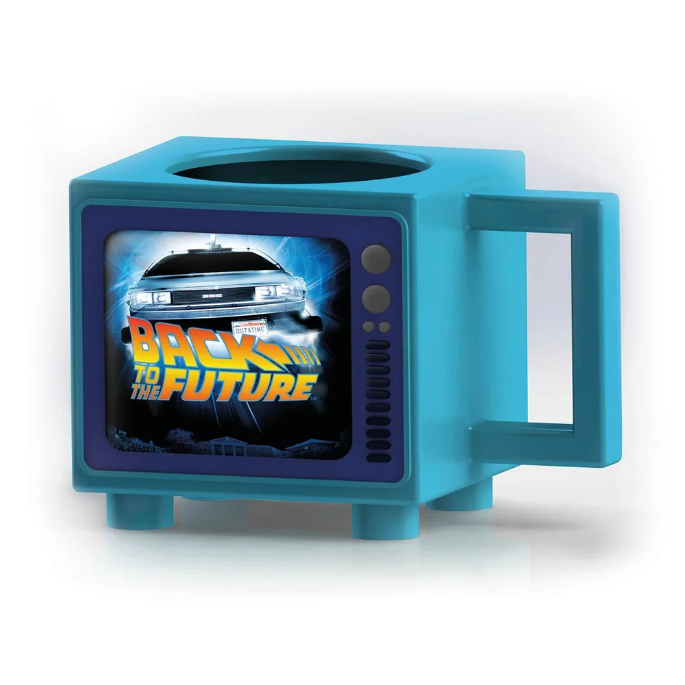 Back to the Future Retro TV Heat Changing Mug Image 1