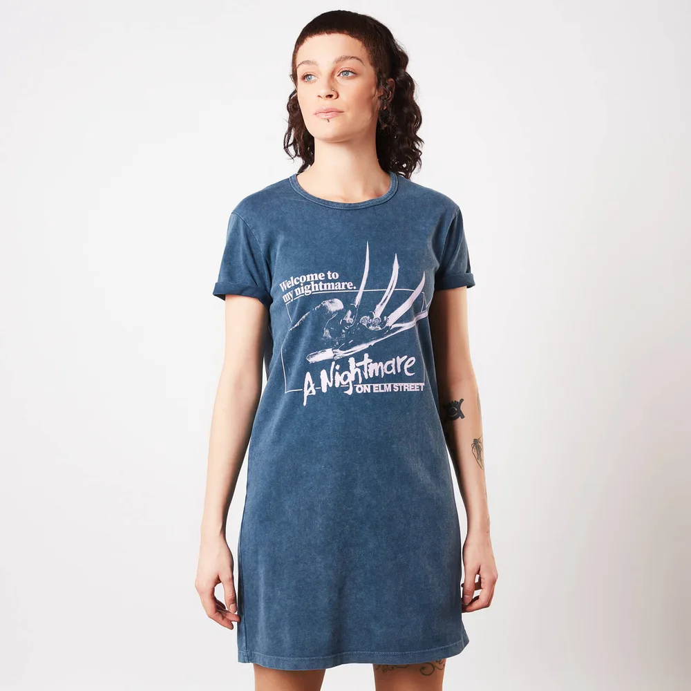 A Nightmare On Elm Street Welcome To My Nightmare Women's T-Shirt Dress - - XS Image 1
