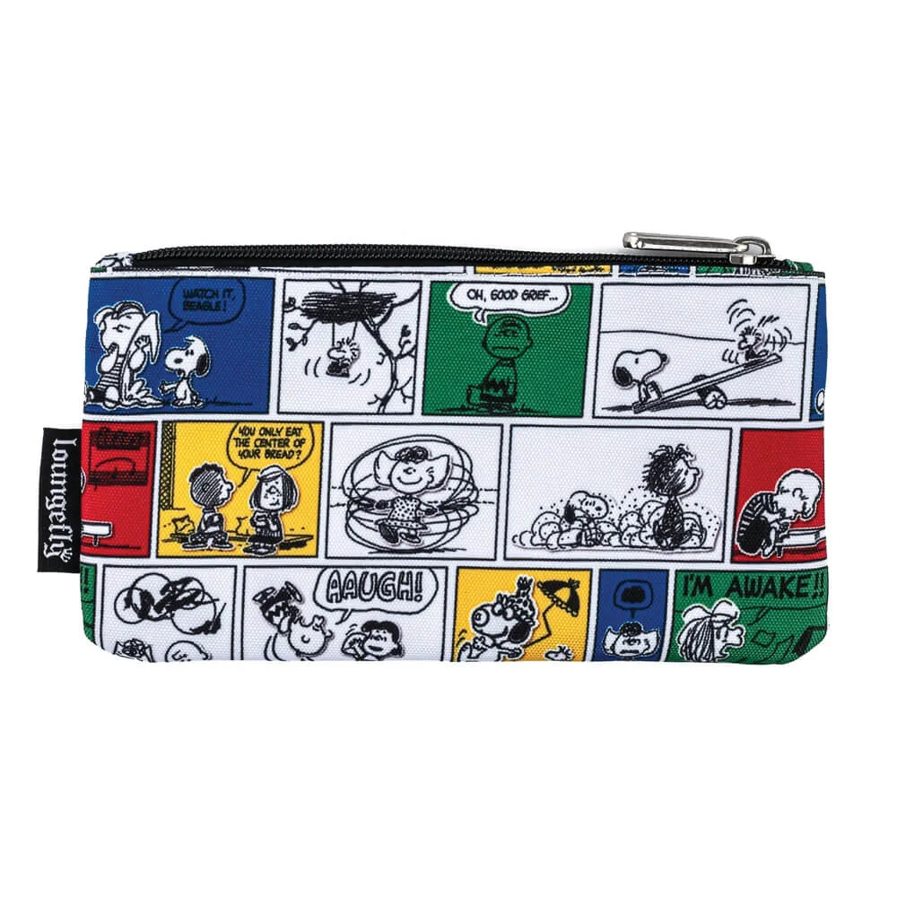 Loungefly Peanuts Comic Strip Aop Nylon Pouch Image 1