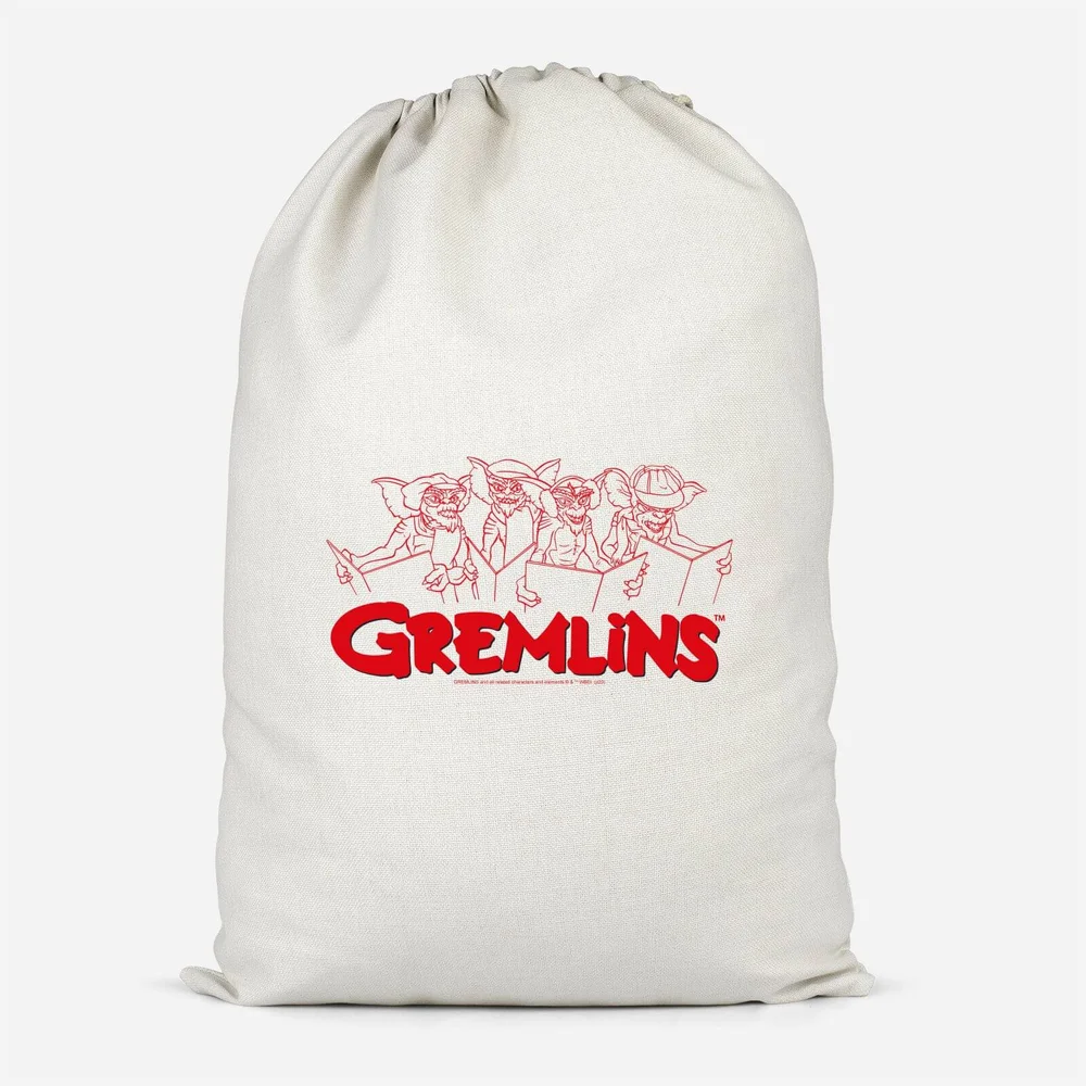 Gremlins Christmas Carolling Cotton Storage Bag - Small Image 1