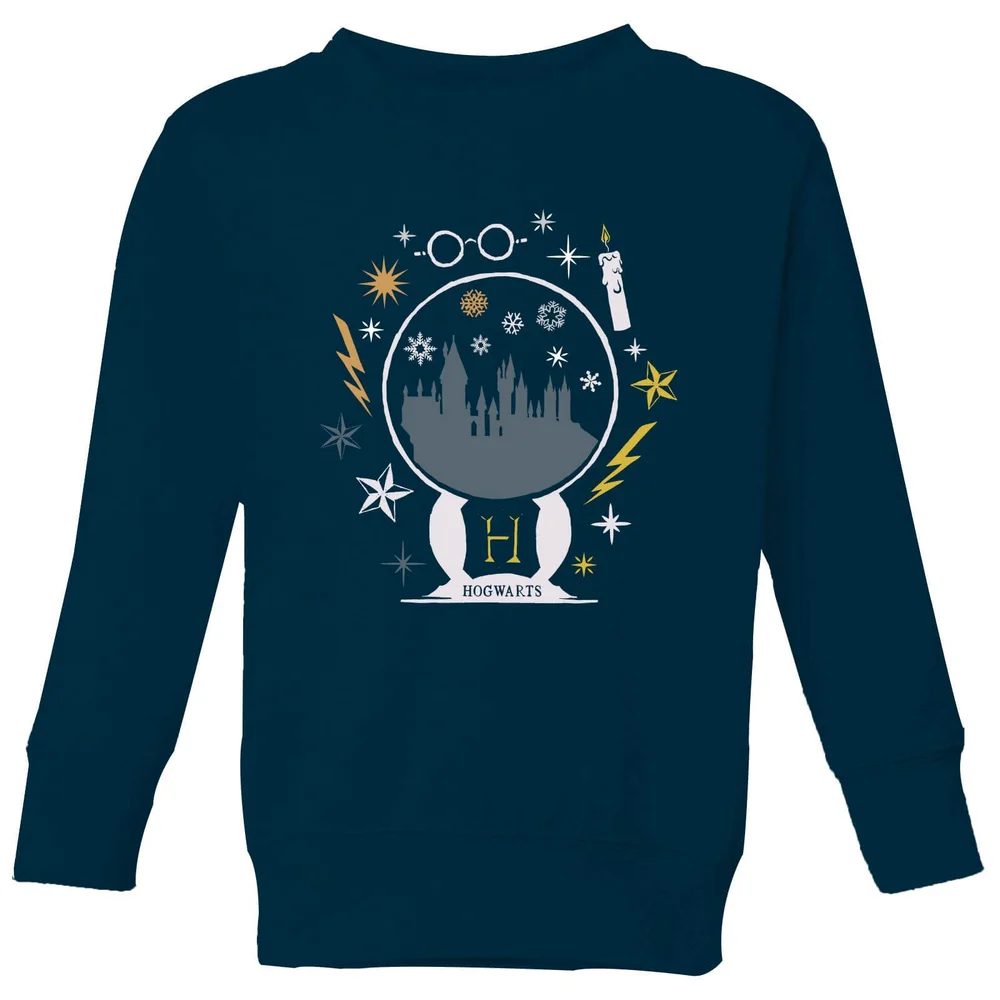 Harry Potter Hogwarts Kids' Sweatshirt - Navy - 3-4 Years Image 1