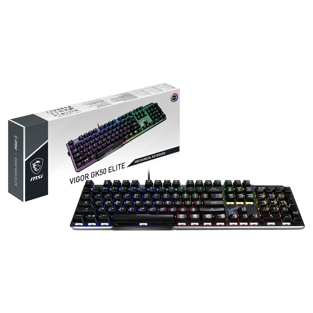 MSI Vigor GK50 ELITE Mechanical Gaming Keyboard UK Layout Image 1