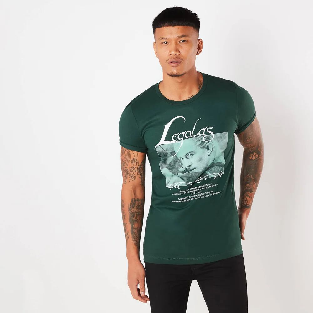 Lord Of The Rings Legolas Prince Of Mirkwood Men's T-Shirt - Green - S Image 1