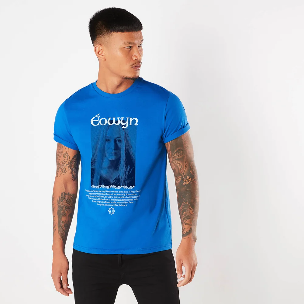 Lord Of The Rings Eowyn The Shieldmaiden Men's T-Shirt - Royal Blue - S Image 1