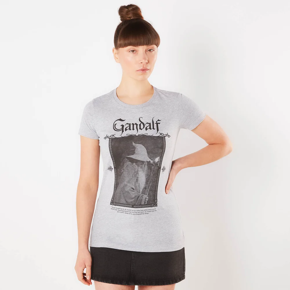 Lord Of The Rings Gandalf Women's T-Shirt - Grey - XS Image 1