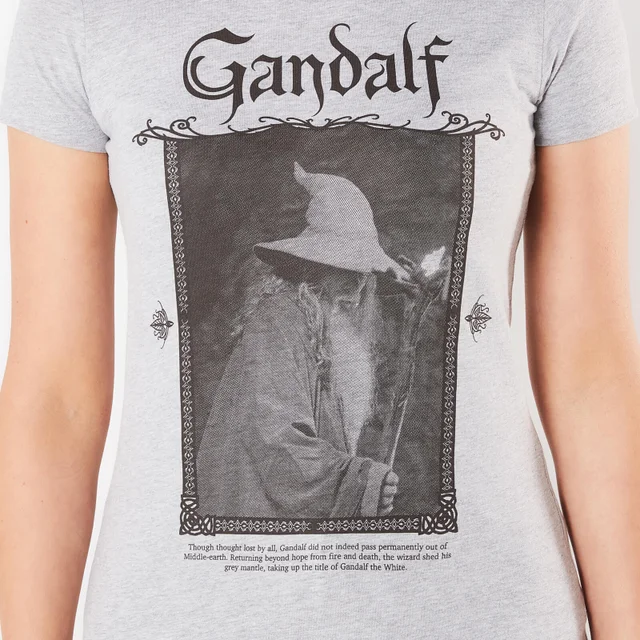Lord Of The Rings Gandalf Women's T-Shirt - Grey