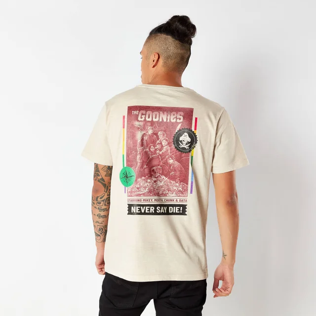 The Goonies Retro Cover Unisex T-Shirt - White Vintage Wash