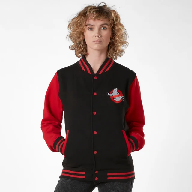 Ghostbusters Slime Varsity Jacket - Black/Red