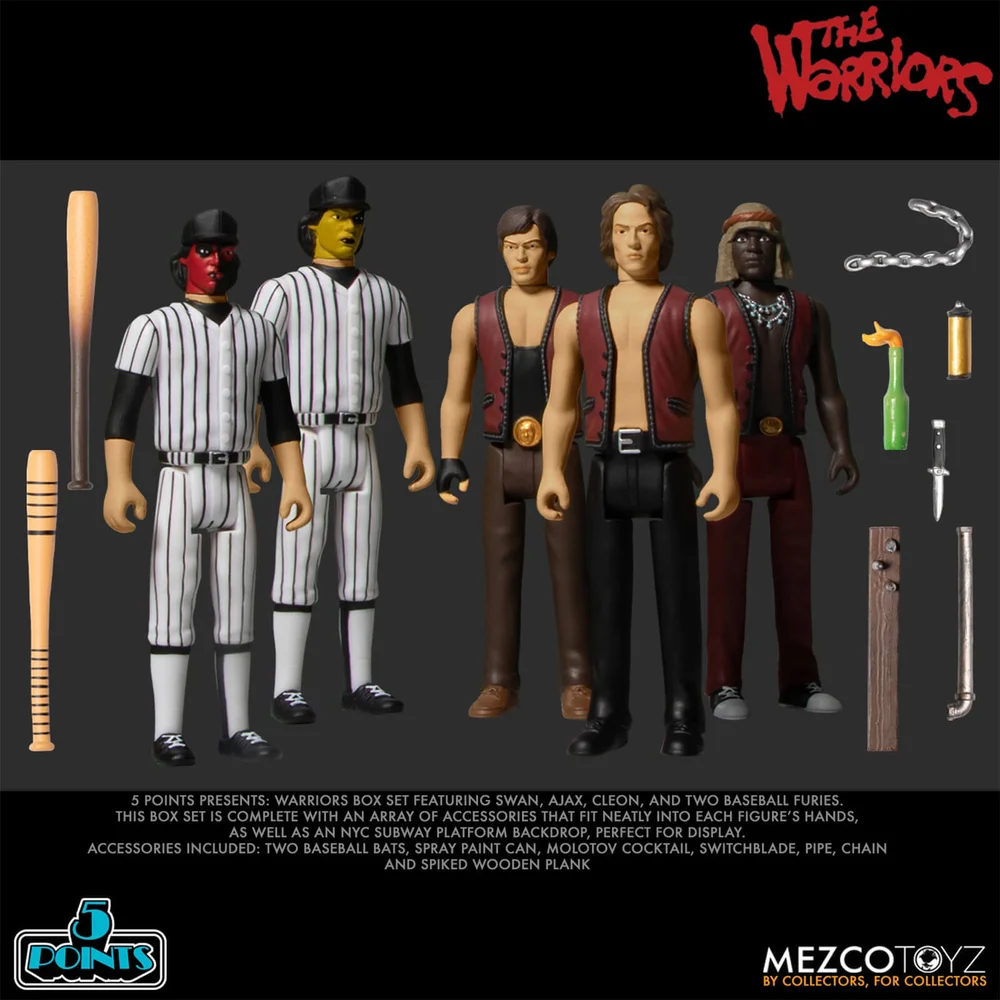 Mezco The Warriors 5 Points Deluxe Box Set Image 1