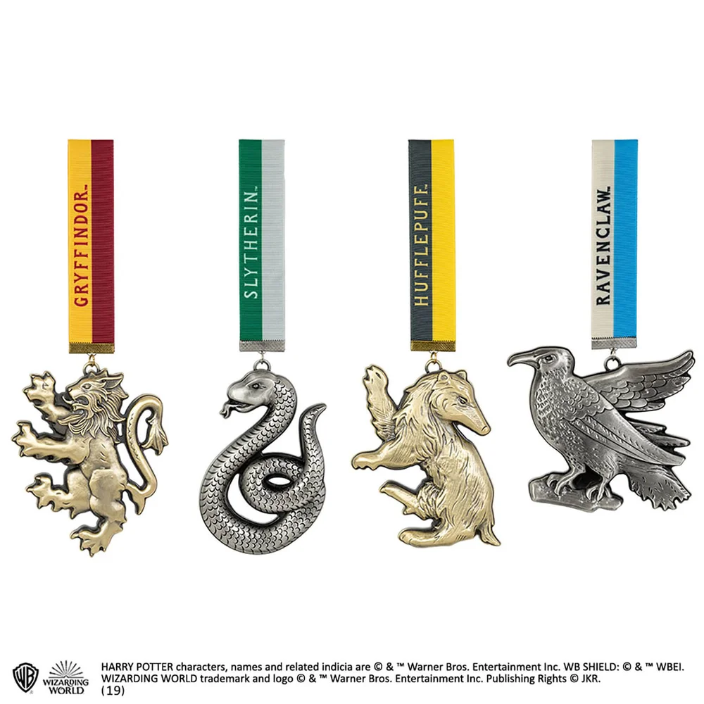 Noble Collection Harry Potter House Mascot Ornaments Image 1