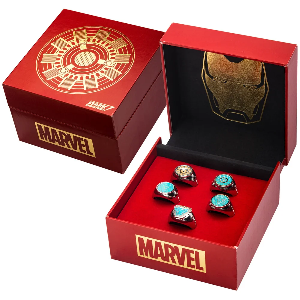Marvel's Iron Man Arc Reactor Ring Limited Edition Replica Set Image 1