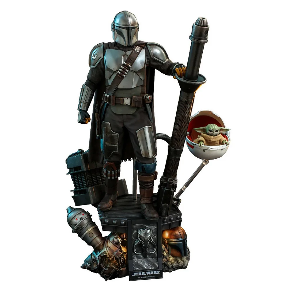 Hot Toys Star Wars The Mandalorian Action Figure 2-Pack 1/4 The Mandalorian & The Child Deluxe 46 cm Image 1