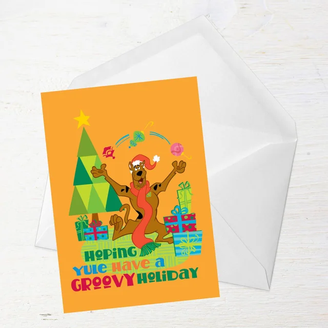 Scooby Doo Hoping Yule Have A Groovy Holiday Greetings Card