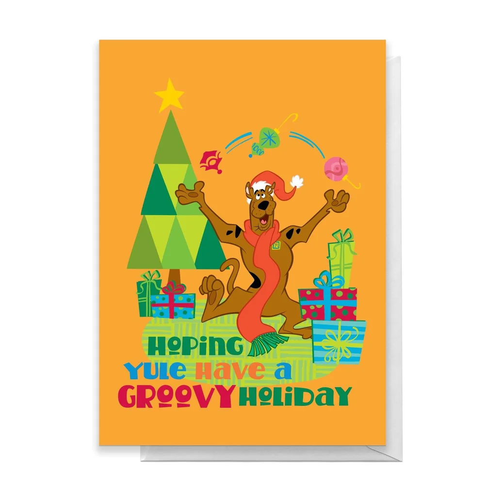Scooby Doo Hoping Yule Have A Groovy Holiday Greetings Card - Standard Card Image 1