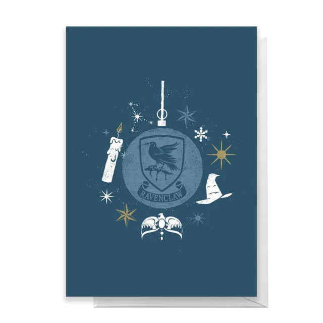 Harry Potter Ravenclaw Christmas Greetings Card