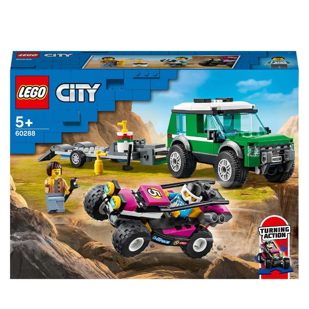LEGO City Great Vehicles: Race Buggy Transporter (60288) Image 1