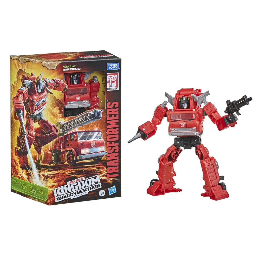 Hasbro Transformers Generations War for Cybertron: Kingdom Voyager WFC-K19 Inferno Action Figure Image 1