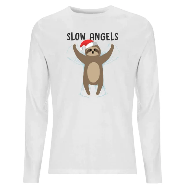 Slow Angels Unisex Long Sleeve T-Shirt - White